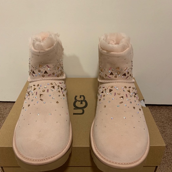 NIB UGG Classic Galaxy Bling Mini Boots - Picture 4 of 5